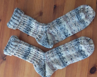 Socken, Gr. 40, handgestrickt, Wintersocken