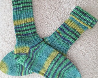 Socken, Gr. 38/39, handgestrickt