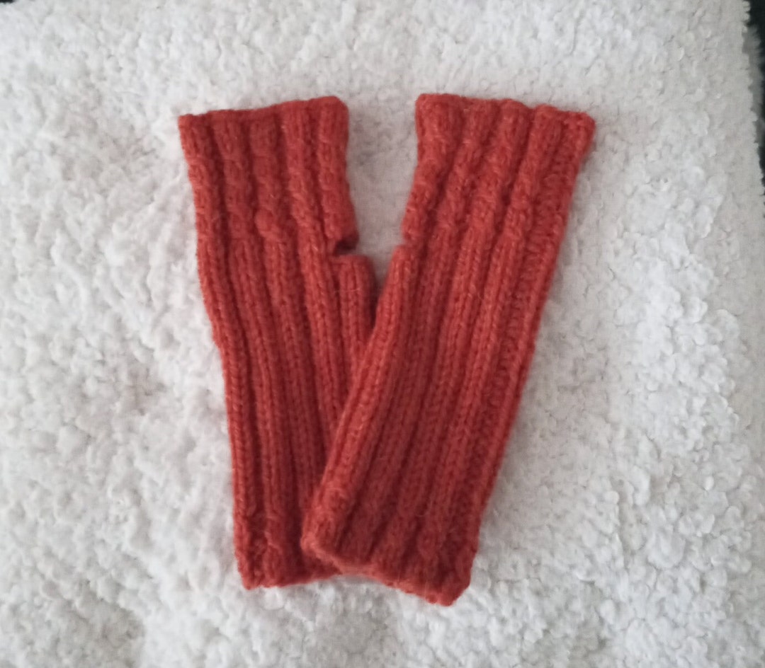 Wrist Warmers, Fingerless Gloves, Arm Warmers With Thumb Hole, Gift for