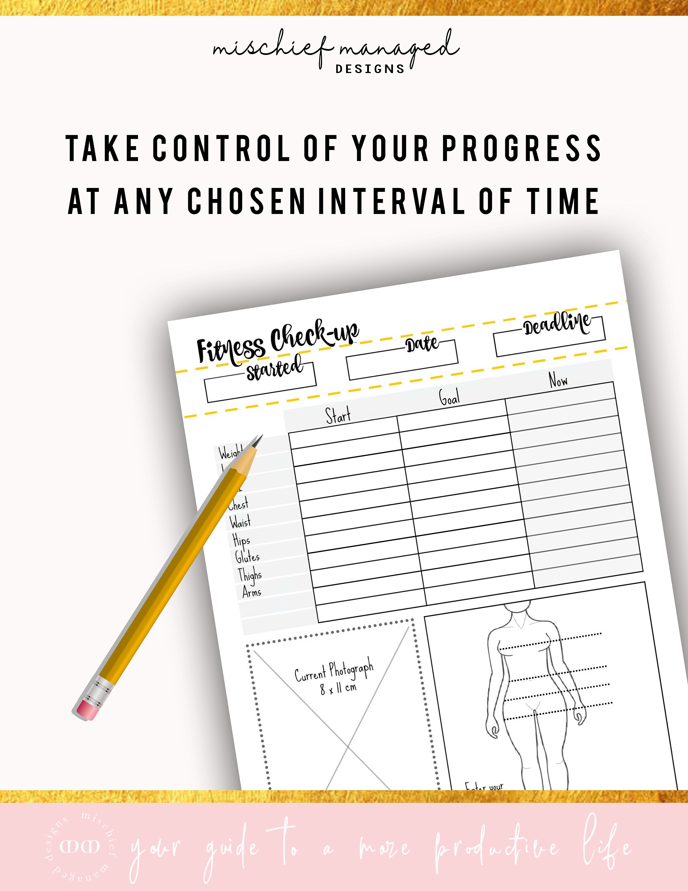 My Fitness Planner Wellness Planner Workout Tracker Fitness Etsy UK