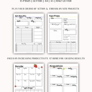 Success Planner, Productivity Planner Kit, Undated Planner, Goal ...