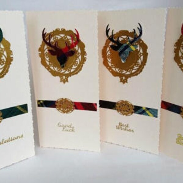 Scottish Tartan Clan Card for All Occasions. Handmade in Argyll, Scotland.  FREE P&P UK.