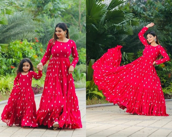 Black Gown Frill Twinning for Mother/Daughter/Son (Single or Combo) –  Kulreeti®
