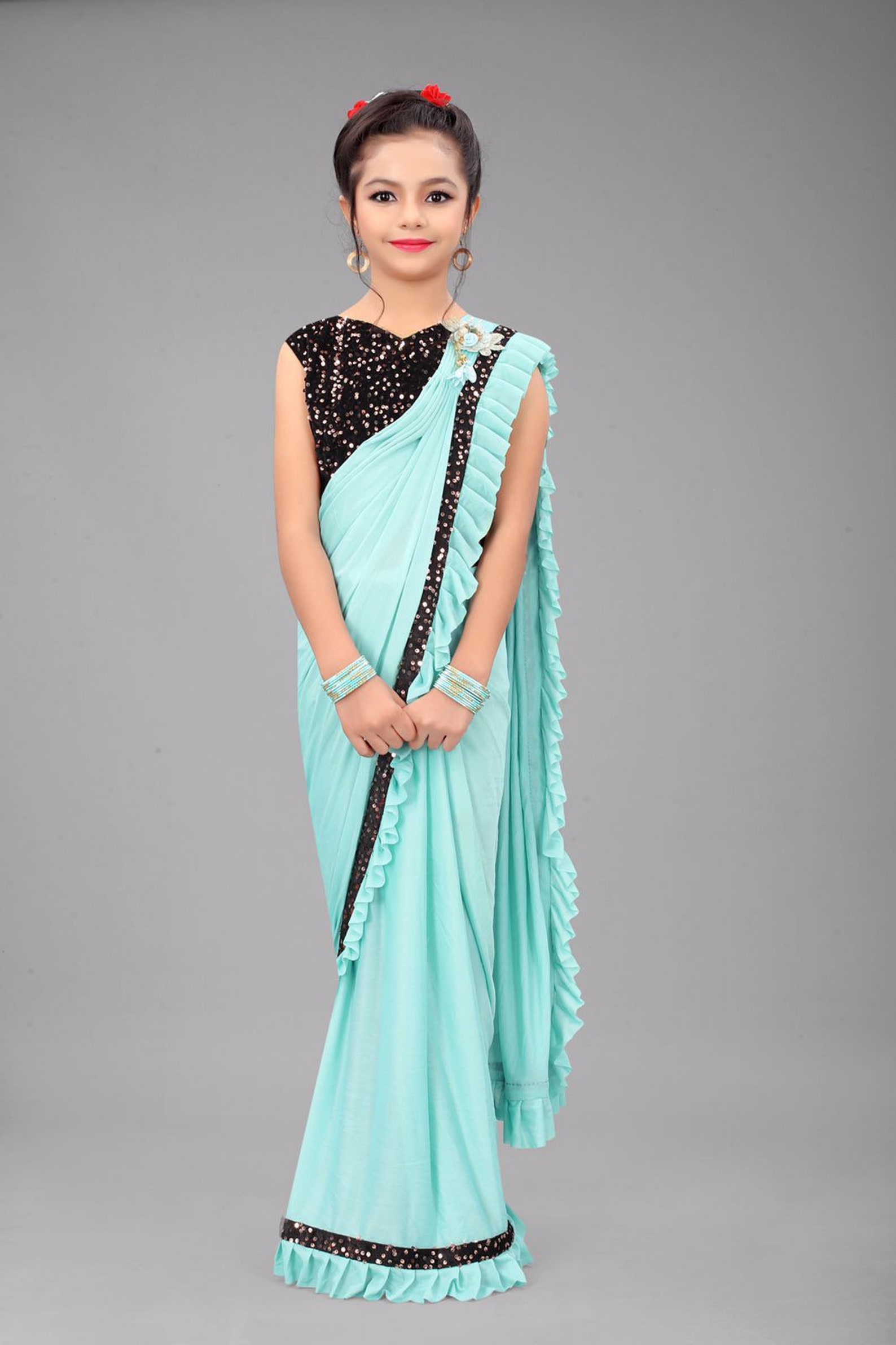 BABY GIRL SAREE for Kids Ready Made Maharashtrian Kashta Etsy