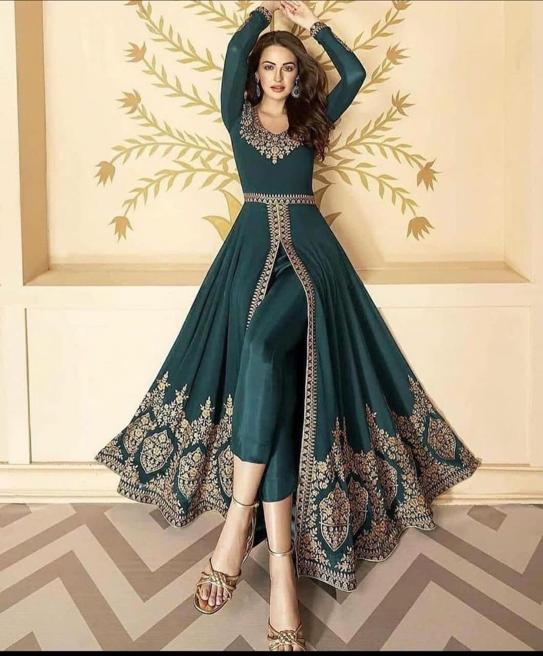 INDIAN ANARKALI WEDDING NEW SUIT PARTY GOWN DRESS WEAR DRESS BOLLYWOOD  PAKISTANI