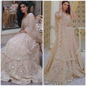 Designer lourd Lehenga Choli avec broderies Glamour Party & Weddingwear Lehenga Choli Crop Top Ghaghra