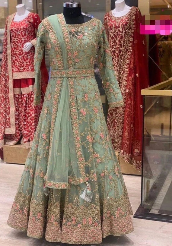 Butterfly Net Gown With Heavy 