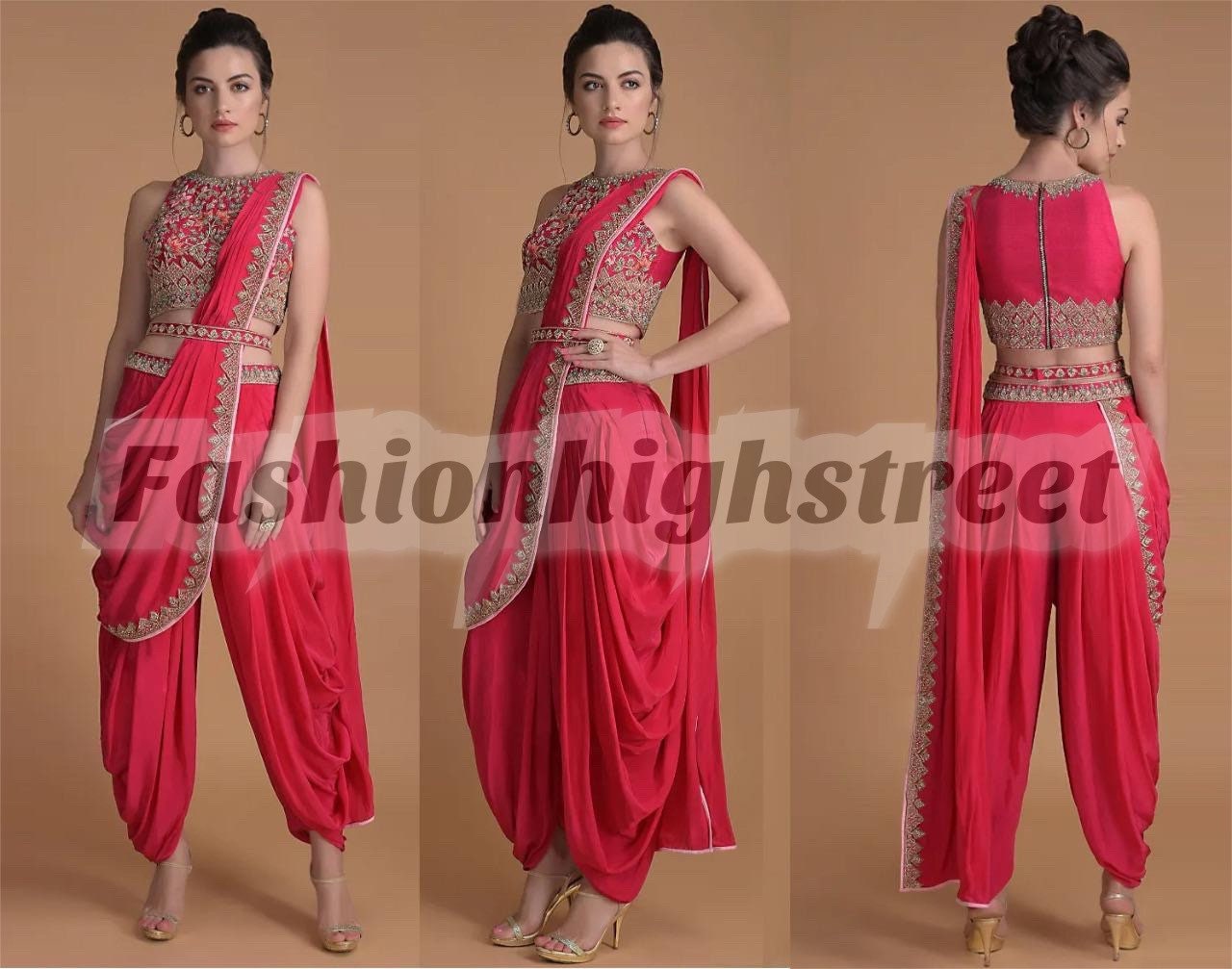 Dhoti style 2025 saree online