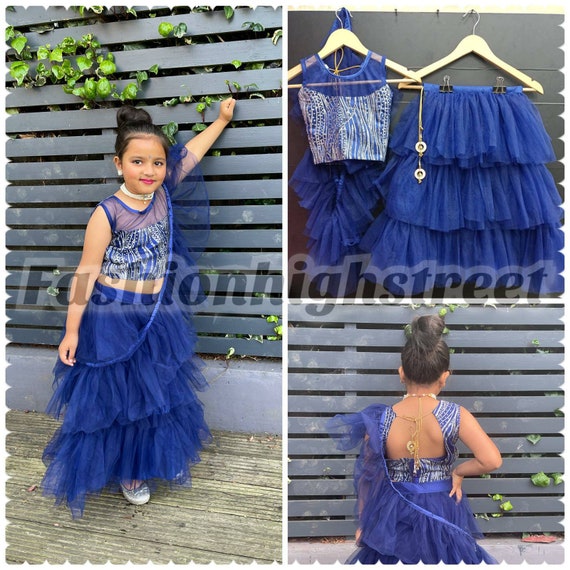 Girls Clothing | Beautiful Girl Lehenga Choli For 7 Years Girl | Freeup-gemektower.com.vn