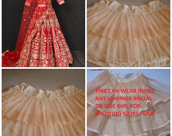 CANCAN Skirt to Wear as Saree Petticoat or Lahenaga. Bridal Cancan