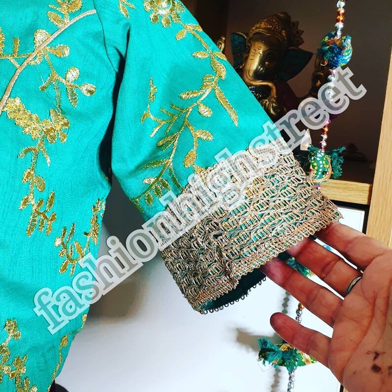 Indian bollywood Designer Floral lengha ready stitched to UK size 612 USA size 410 /& Europe size 3640