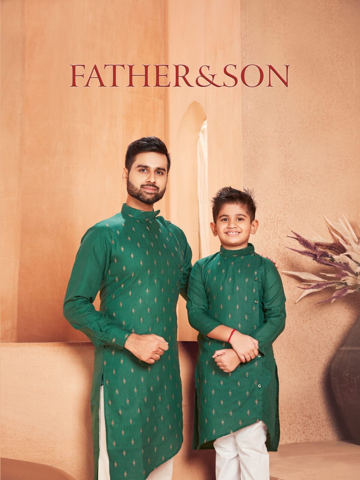 Father and Son Eid Special Angrakha Kurta Pajama Cotton Indian - Etsy  Singapore