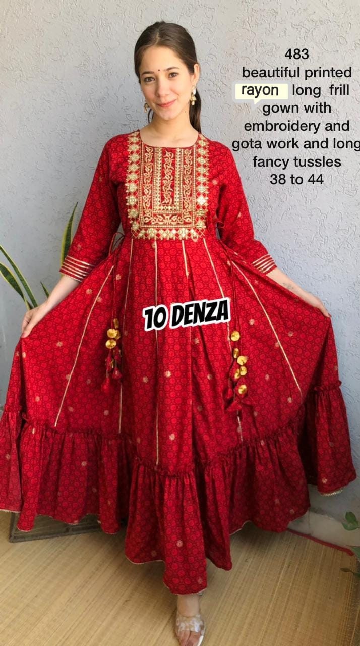 Indian Traditional Cotton Rajasthani Jaipuri Printed Long Maxi Dress For  Womens | eBay