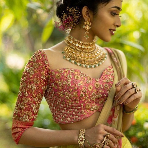 Sabyasaachi South India Half Half Saree Ethnic Women Wedding Etsy