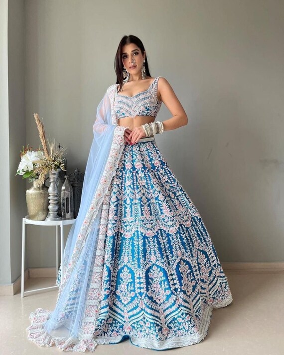 Beautiful hotsell blue lehenga
