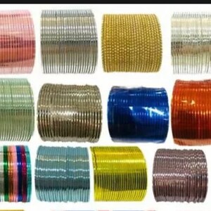 Indian wedding Shiny bangles, 2x4, 2x6, 2x8, 2x10 churi Indian Bollywood Bangles pakistani churia, patla, Indian pakistani 12 Bangles