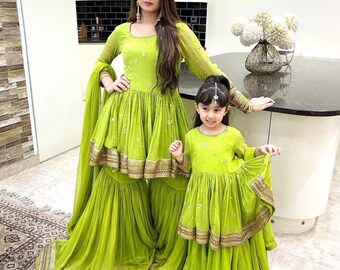 mother and baby dress combo
