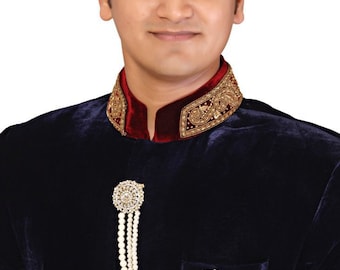 Brooch pin for sherwani sale