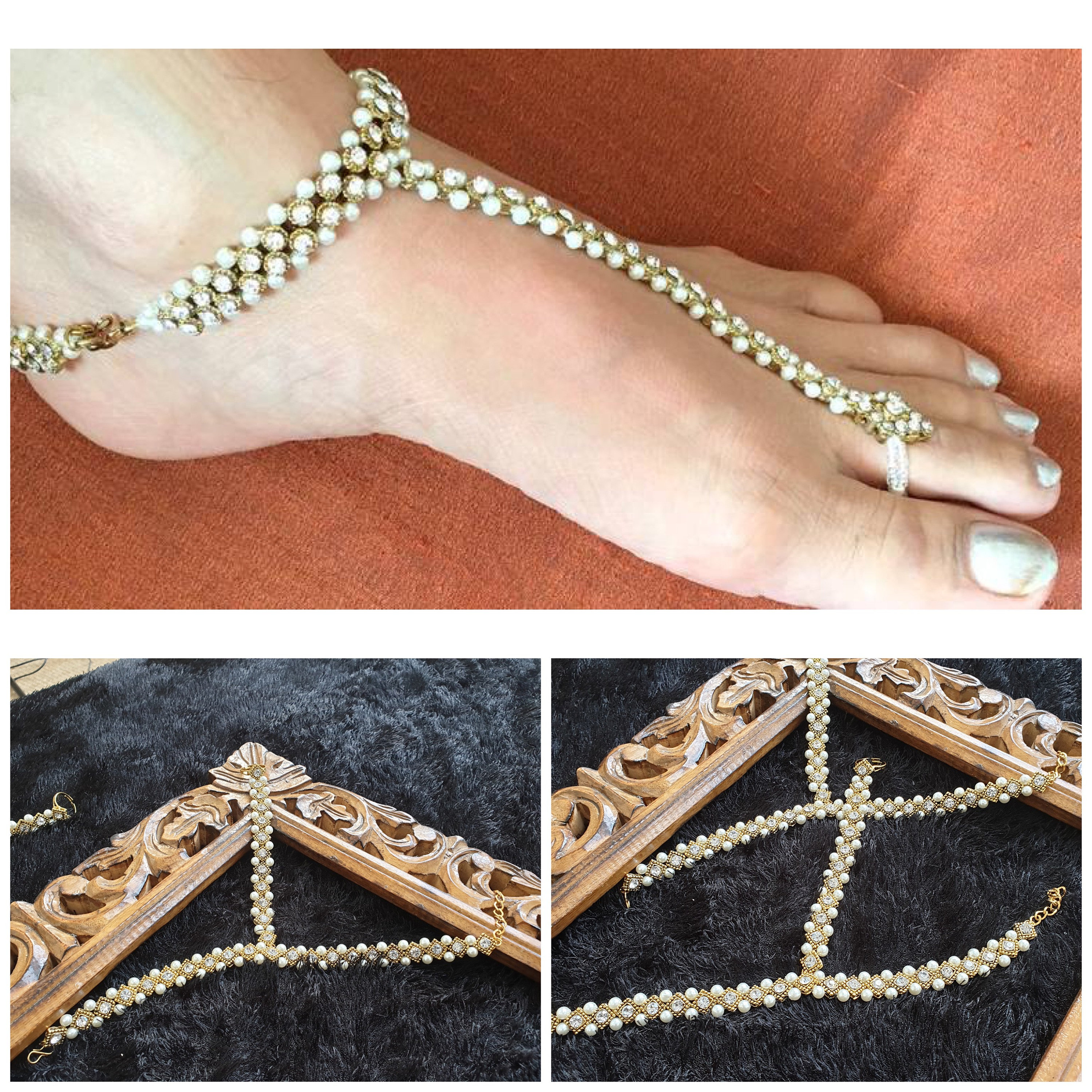Toe Ring Anklet - Buy Toe Ring Anklet Online in India – Silvermerc Designs