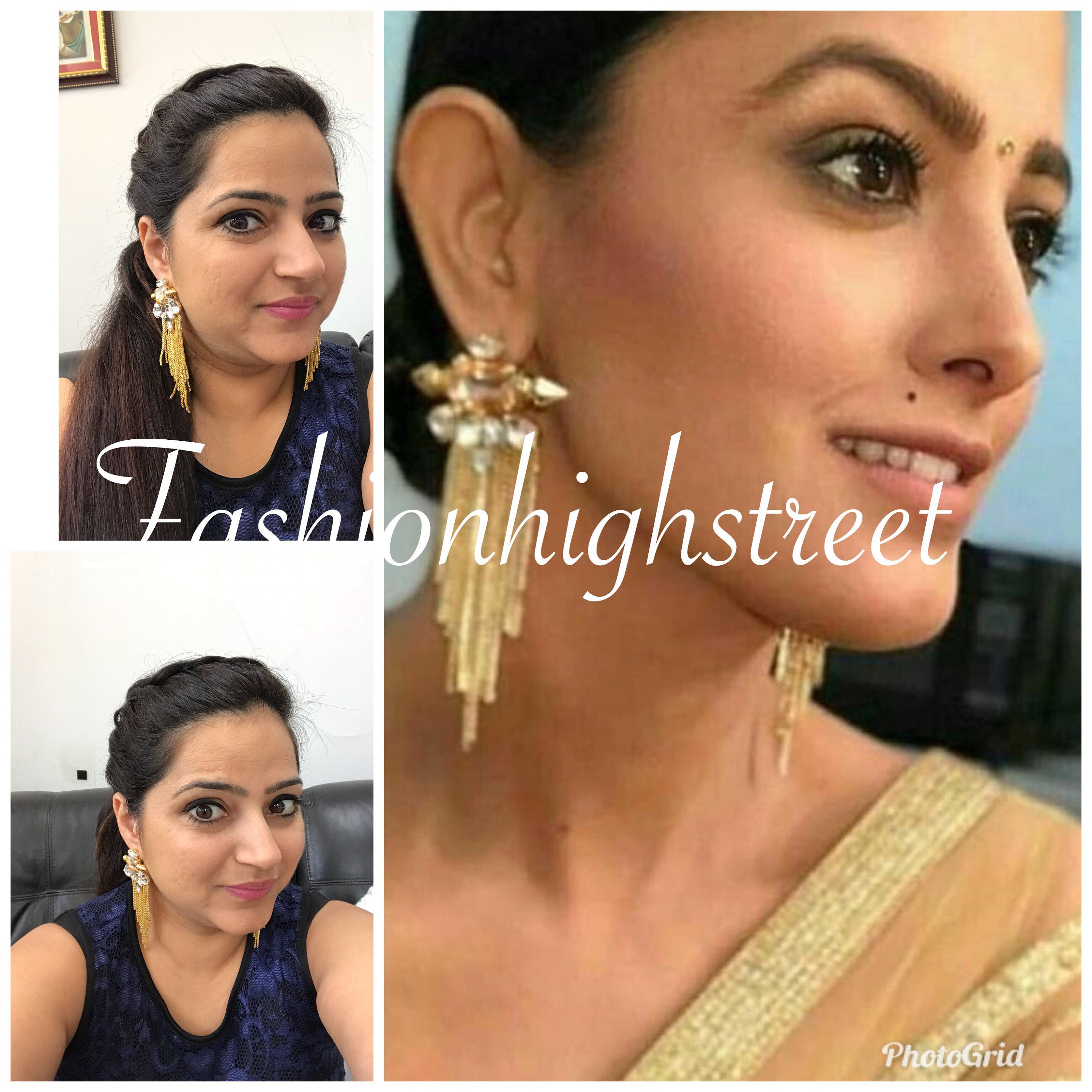 Simple earrings shop for saree