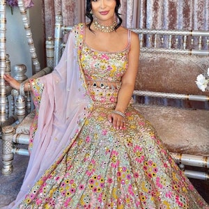 Mehndi top punjabi dress