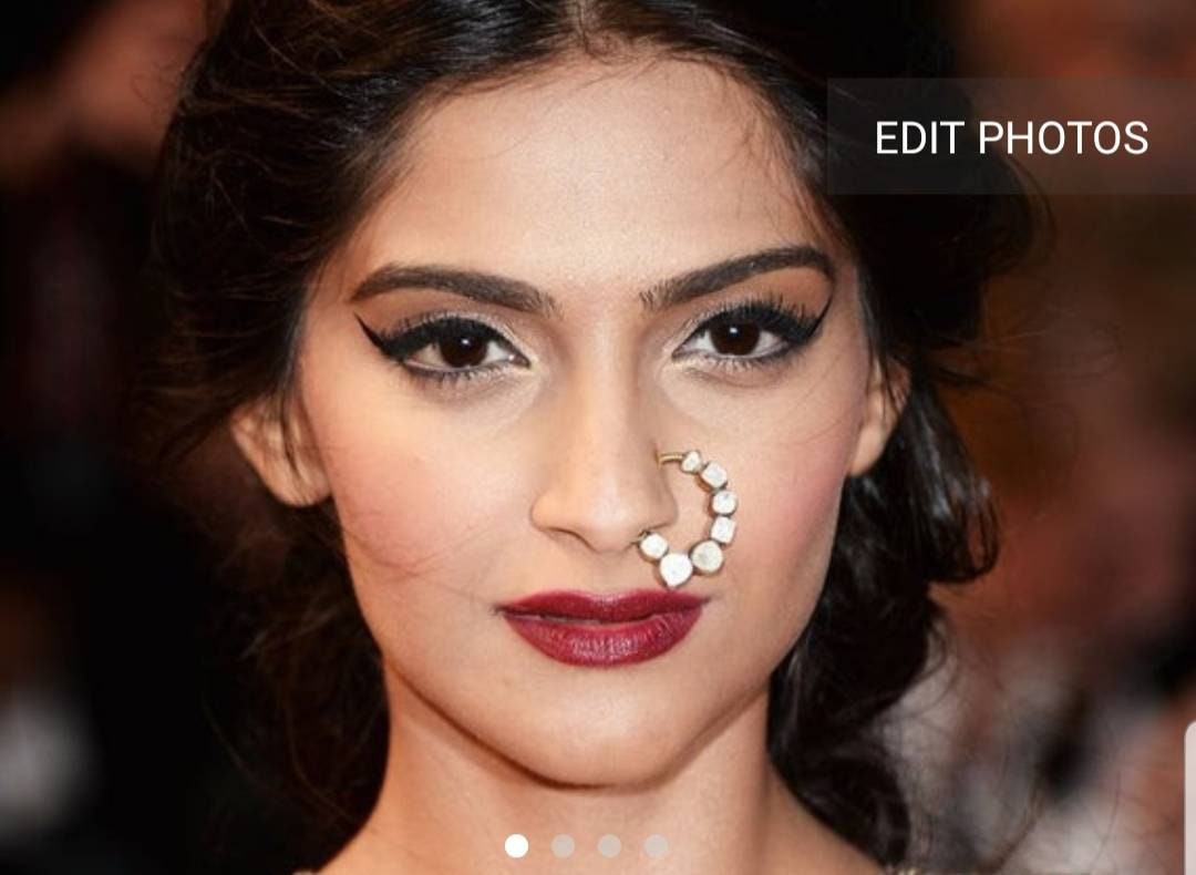 Sonam kapoor nose pin sale