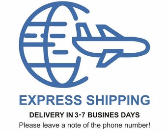 Express shipping, expedite shipping charges, 3-7 days delivery to UK, USA, Canada, Australia