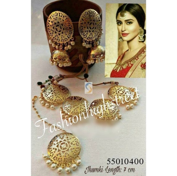 Punjabi Patra Choker Necklace Earrings Heritage Jewelery - Etsy