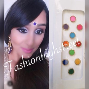 Indian Pakistani bollywood bridal Bindi, forhead sticker, forhead bindi, forhead sticker tattoo image 1