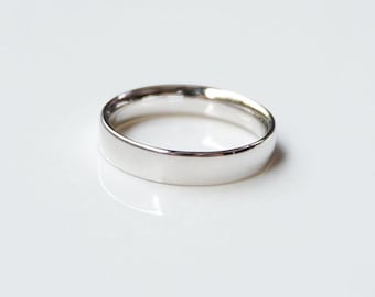 Minimalistischer 900/950 Platin Ring