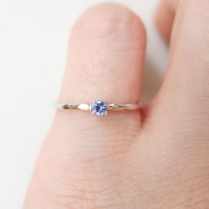 14k Gold Tanzanite Ring, 14k Gold Dainty Tanzanite Ring, 14k Gold Minimalist Tanzanite Ring, 14k Gold Stacking Tanzanite Ring 14k Gold Ring