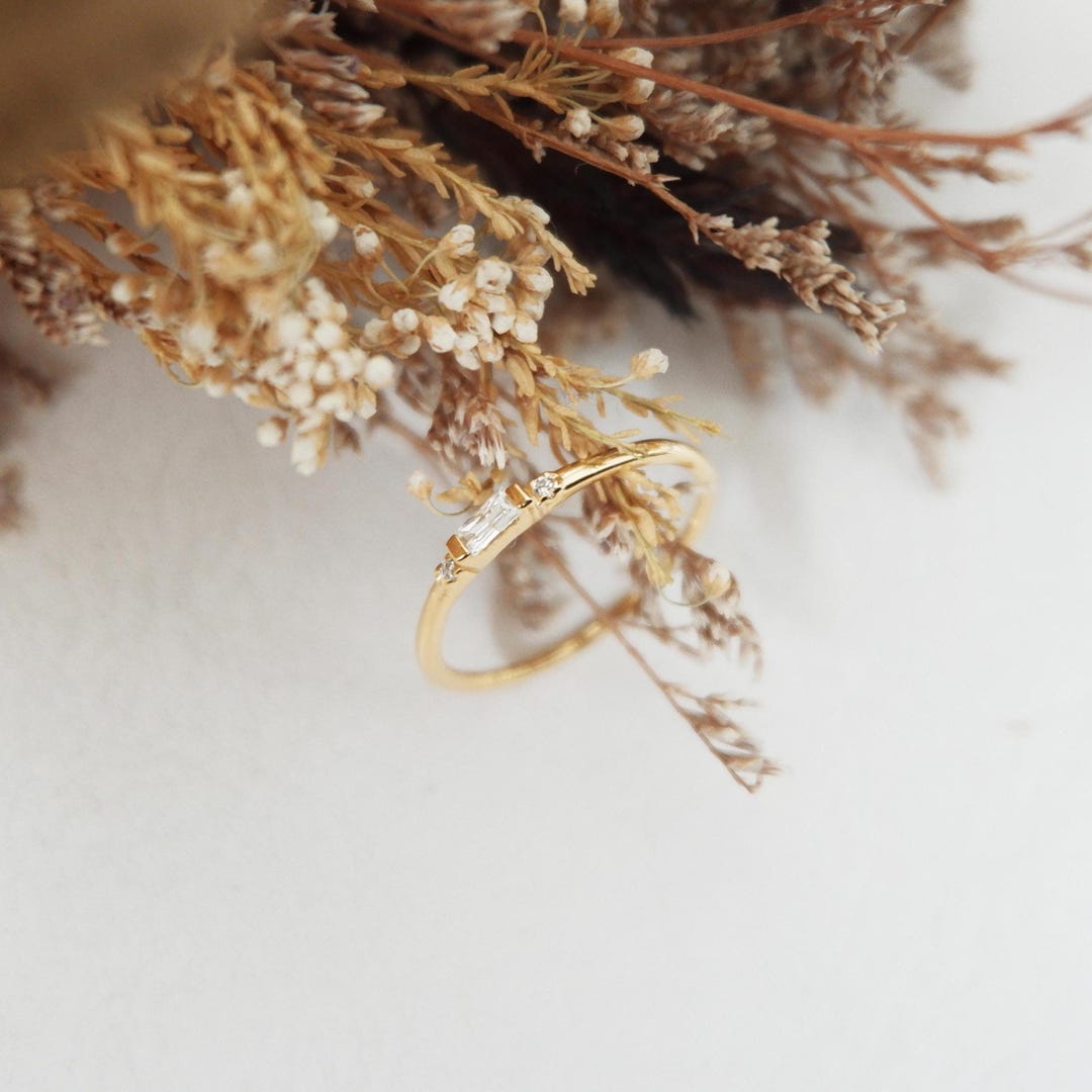 Anelli impilabili in oro da donna, placcati in oro 14 carati, con zirconia cubica, multianelli in metallo misto impilabili, non si ossidano