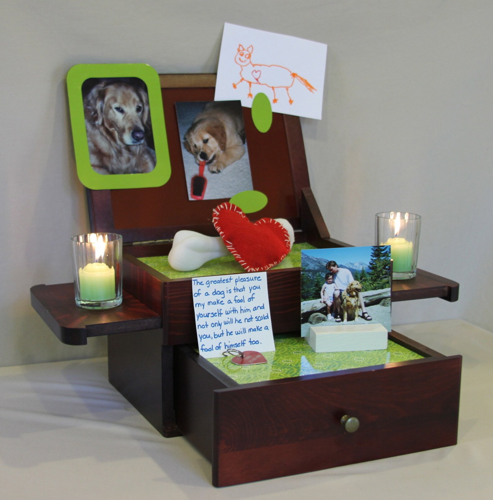 Pet loss memorial/ altar for children wooden personalize 2 Etsy