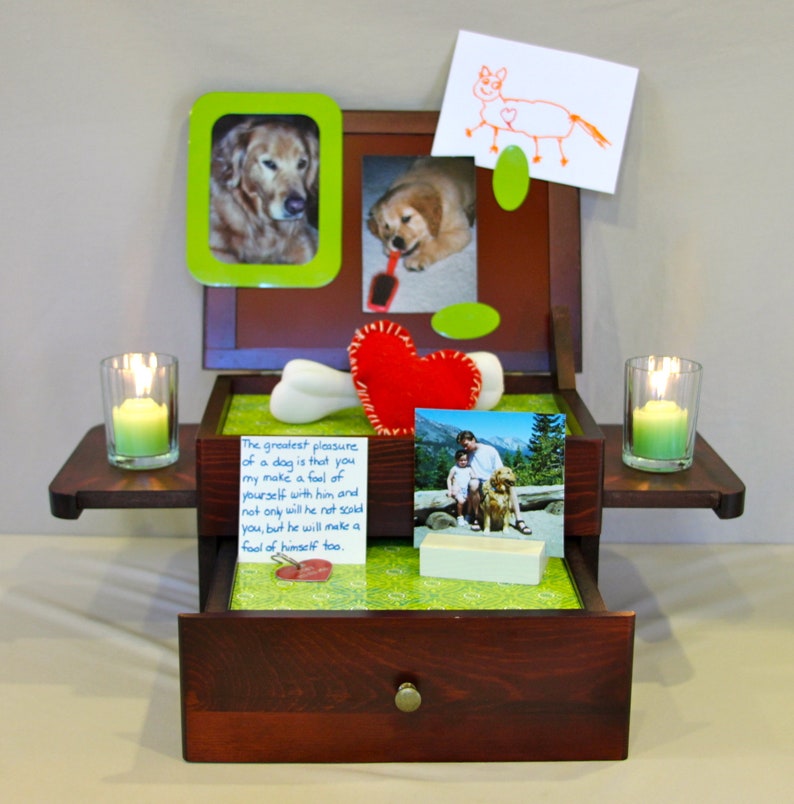 Pet loss memorial/ altar for children wooden personalize 2 Etsy