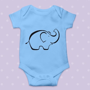 Cute Elephant Digital Art - Vinyl Cut File - Download