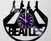 The Beatles - Music Band - Vinyl Record Wall Clock - room wall decor - Art Gift Modern Home Record Vintage Decoration Gift For Him and Her