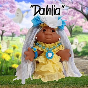 Vintage OOAK Thomas Dam Springtime Girl Troll Doll