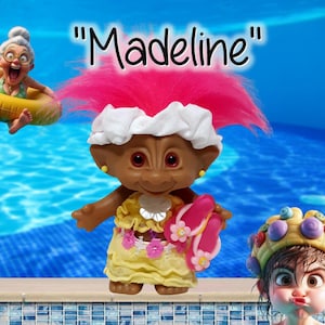 Vintage OOAK Treasure Troll with Wishstone Pool Doll