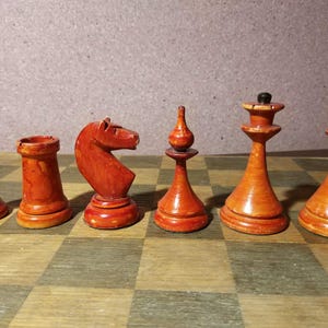 Latvian chessmen, сhess USSR, wooden chess, chess game, vintage chess, gift, wooden chess set,  original chess 1951, мery nice patina.