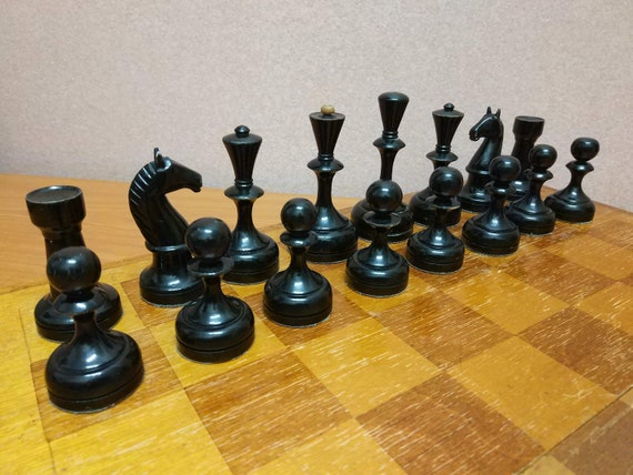 Botvinnik Set Antique Soviet Chess Set Old Russian Vintage 