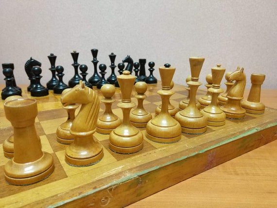 Botvinnik Set Antique Soviet Chess Set Old Russian Vintage 