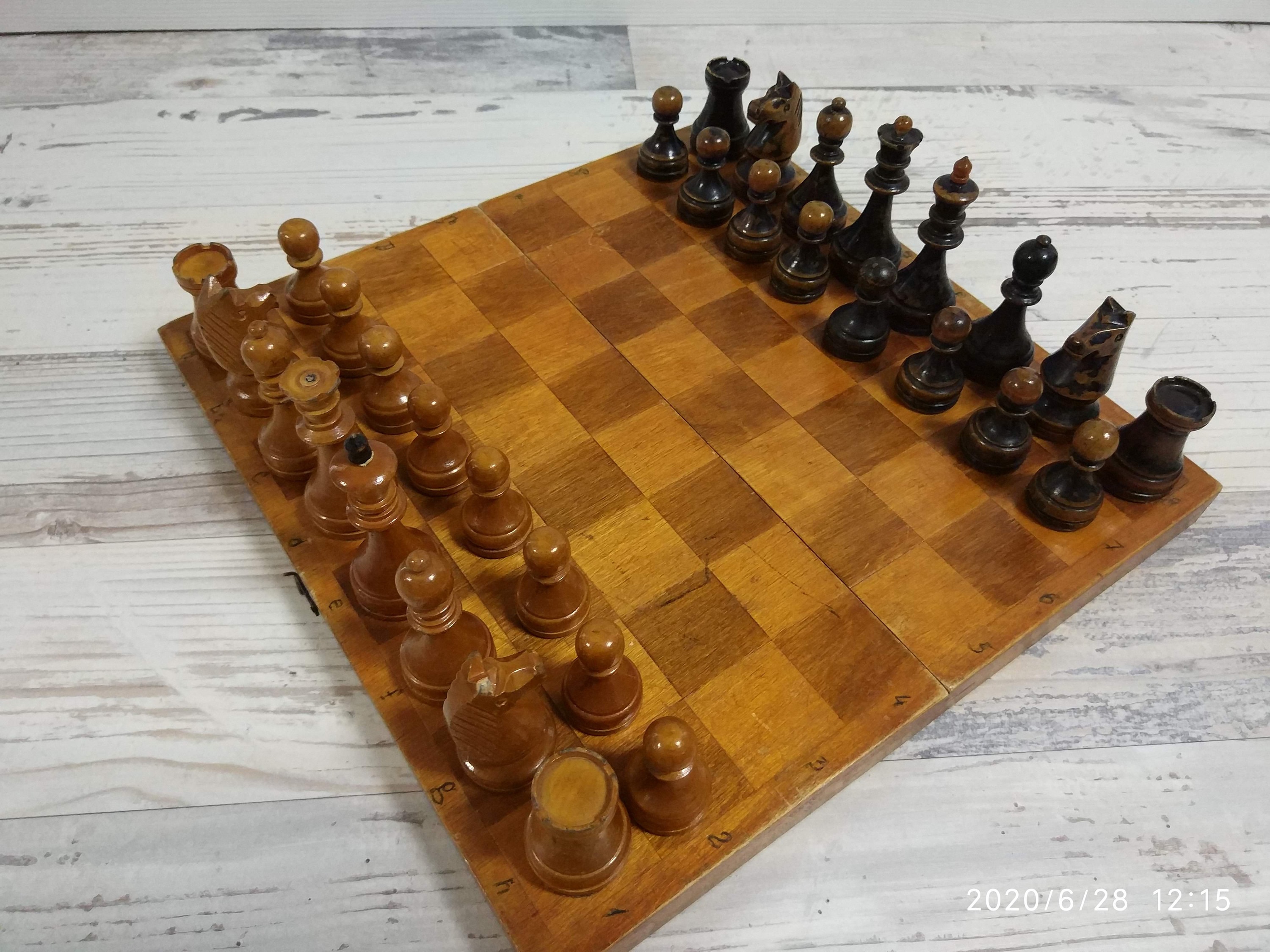 Soviet Chess Set Chess USSR 1950s Vintage Chess Set Chess Etsy UK