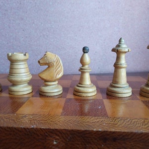 Old vintage chess set, A great gift for chess lovers