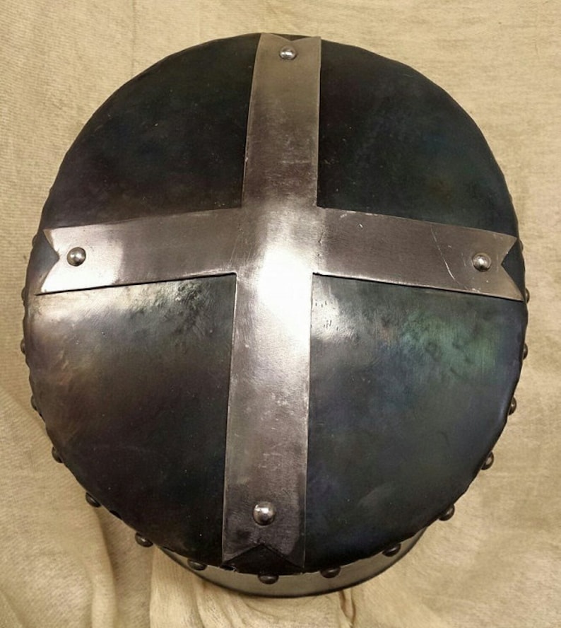 Early Crusader Great Helm With Templar Cross Etsy UK