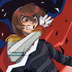 PERSONA 5 Goro Akechi 8.5x11" Art Print/Poster