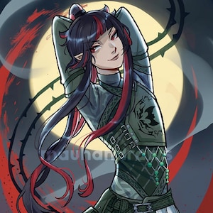 TWISTED WONDERLAND General Lilia Vanrouge 8.5x11&quot; Art Print/Poster