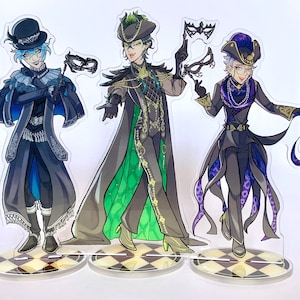 TWISTED WONDERLAND Malleus Draconia Idia Shroud Azul Ashengrotto Glorious Masquerade Acrylic Standees