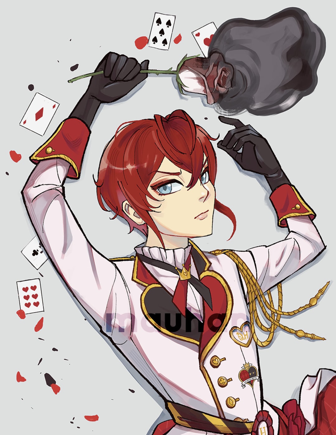 TWISTED WONDERLAND Heartslabyul Riddle Rosehearts 8.5x11