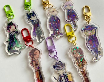 TWISTED WONDERLAND Malleus Lilia Idia Vil Rook Epel Jamil Azul Leona Holographic Charms