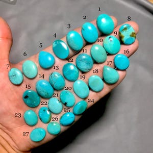 Een hoogwaardige natuurlijke Tibetaans turkoois edelsteen-turkoois cabochon-losse edelsteen voor het maken van sieraden Stones-M- (01-27)
